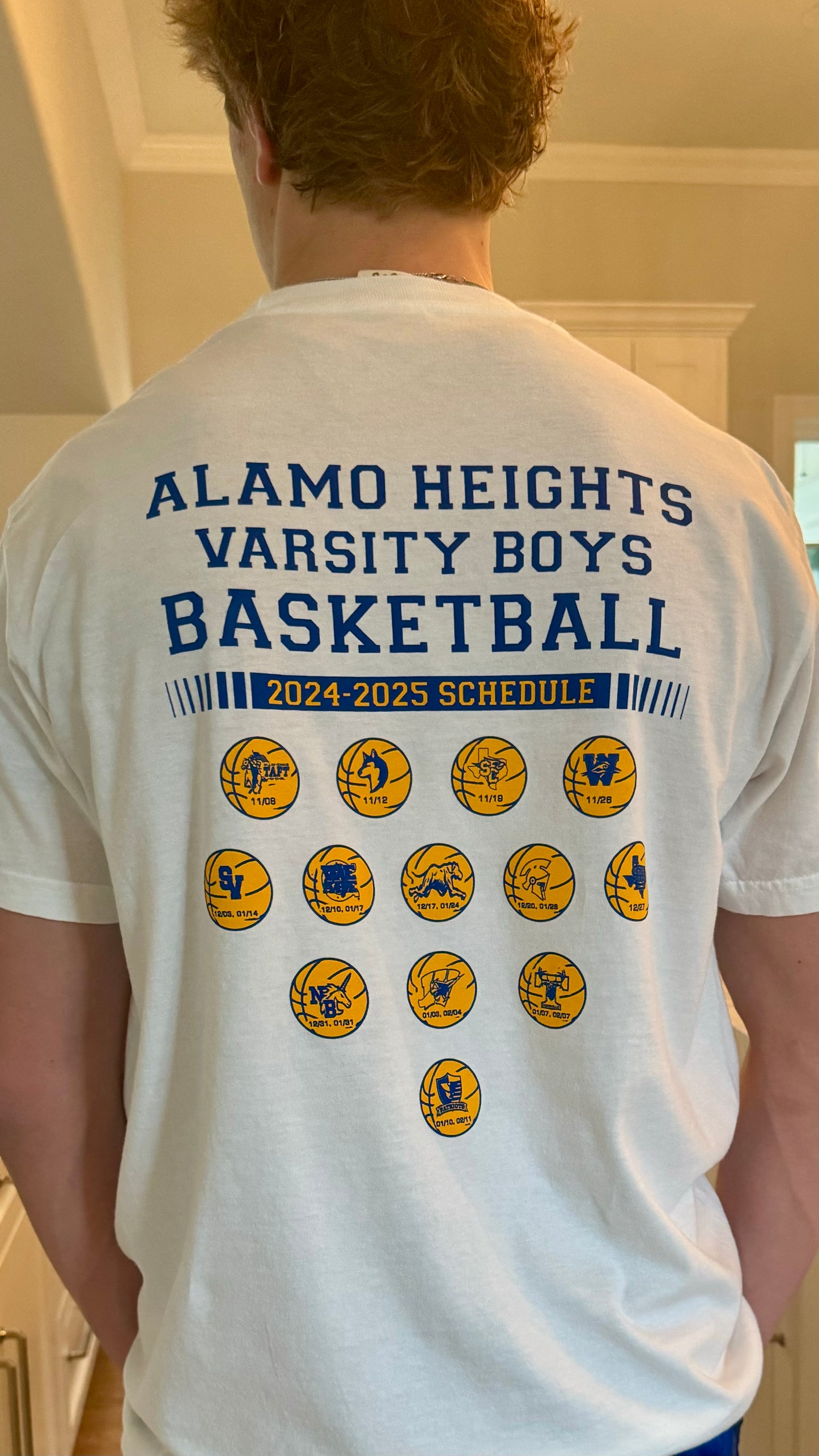 AH Basketball Schedule T-Shirt - Adult
