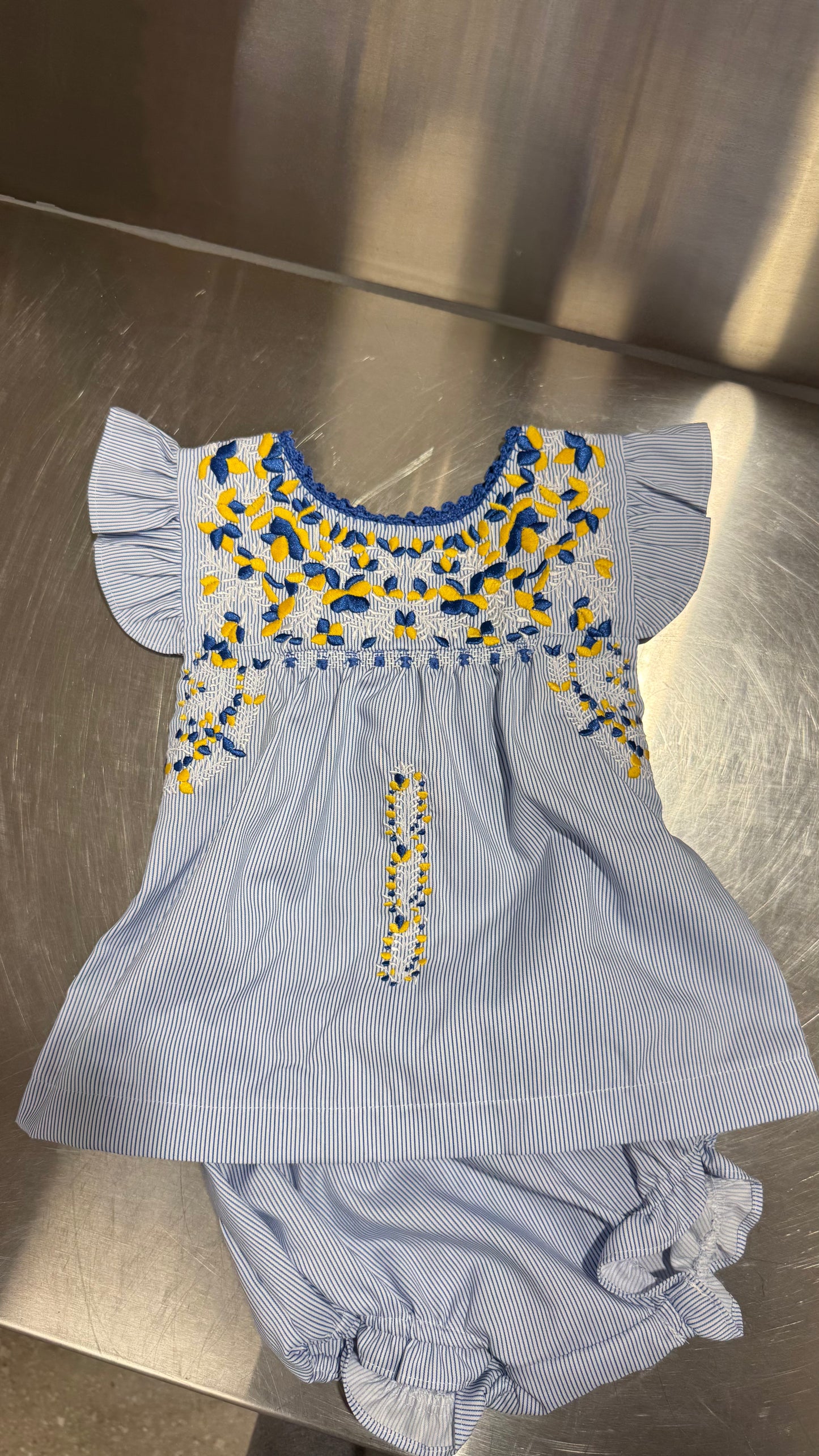 AH Guayabera - Infant Set with Bloomers